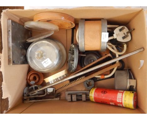 Quantity of punches, drills, watchmaker's tools and related items (2 boxes) 