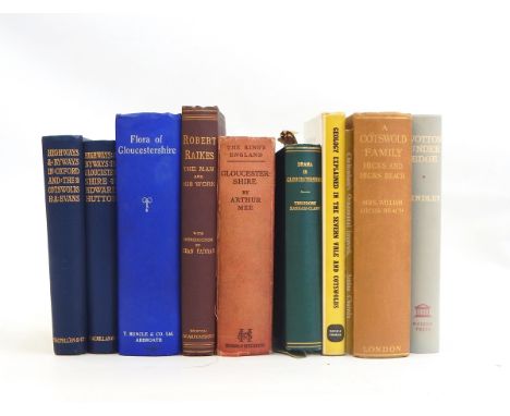 Quantity of books relating to Gloucestershire and Gloucester including Harris, J. Henry (Ed) "Robert Raikes The Man and his W