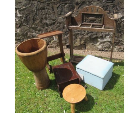 A stick stand and other furniture