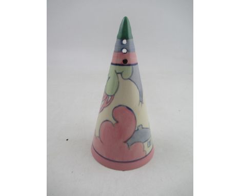 A reproduction Clarice Cliff conical sugar sifter&nbsp;