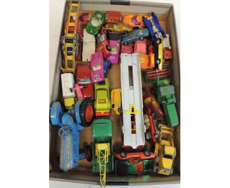 A quantity of assorted unboxed diecast vehicles including Crescent Fordson Major tractor (a lot) ++mixed