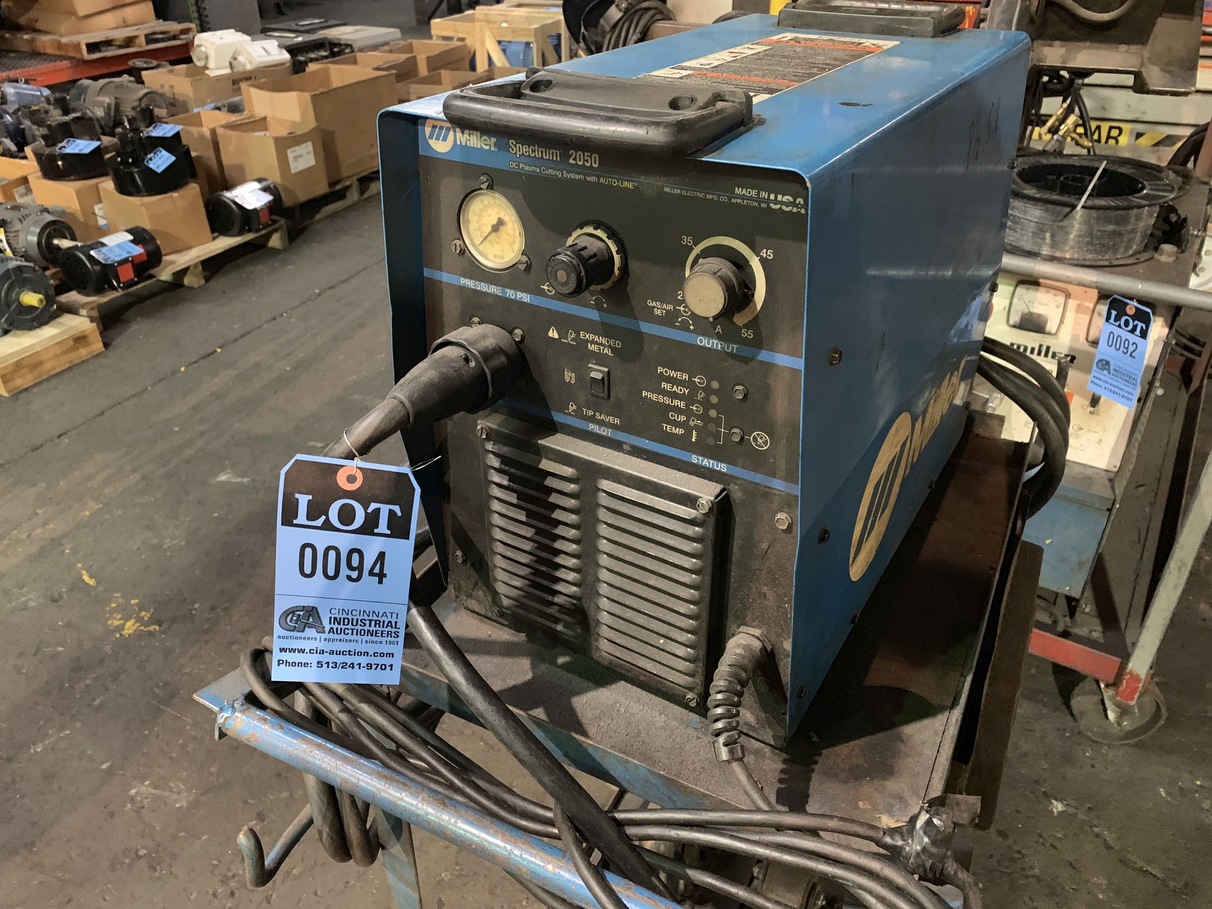 MILLER SPECTRUM 2050 DC PLASMA CUTTER WITH AUTO-LINE **LOCATED AT 111 W ...