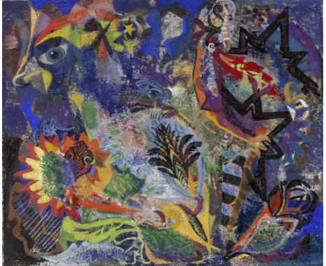 Eileen Agar (British, 1899-1991)Phoenix signed 'AGAR' (lower right)oil on canvas46.2 x 56 cm. (18 1/8 x 22 in.)Footnotes:Prov