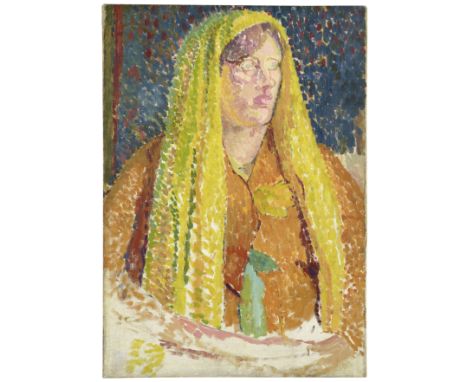 Duncan Grant (British, 1885-1978)Vanessa Bell in a Yellow Shawl oil on canvas72.7 x 51.5 cm. (28 5/8 x 20 1/4 in.)Painted cir