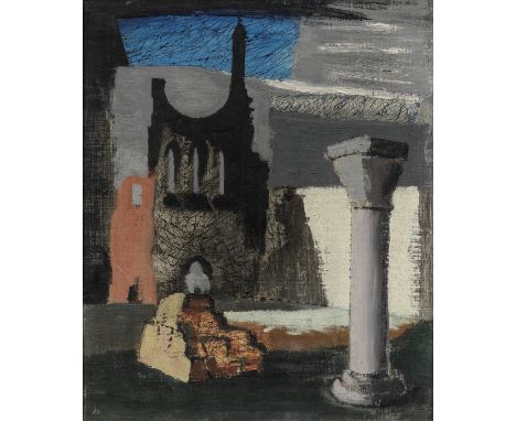 John Piper C.H. (British, 1903-1992)Byland Abbey signed and dated 'John Piper/1940' (lower right); further signed, inscribed 