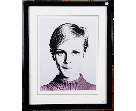 Nuala Mulligan (Contemporary) ''Cover Girl'' Twiggy Signed and numbered 55/195, silkscreen on paper, 69cm by 53cm  Sold toget