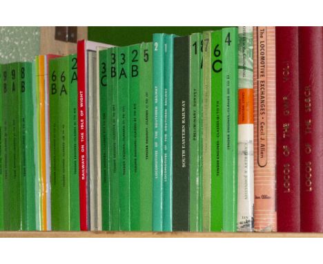 A LARGE SELECTION OF RAILWAY INTEREST BOOKS AND PAMPHLETS to include Locos of the GWR, The LNER, The LSWR and The LB &amp; SC