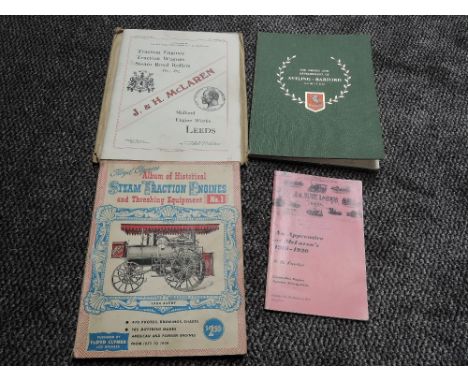 Four Traction Engine related volumes and booklets, former property of William Dowthwaite, H Dowthwaite &amp; Son, Hutton Gran
