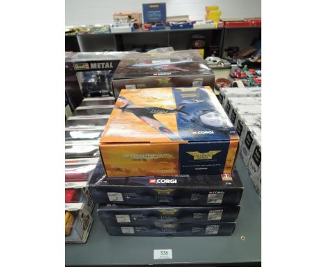 Eight Corgi Aviation Archive diecasts, 47201, 47204, 48201, 48203 1st Issues, 47144 Limited Edition, 47607, 49505, 49102, all