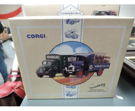 Nine Corgi Classic Limited Edition Two Vehicle Sets including Ruddles x2, Terry of York, Bass etc, all boxed