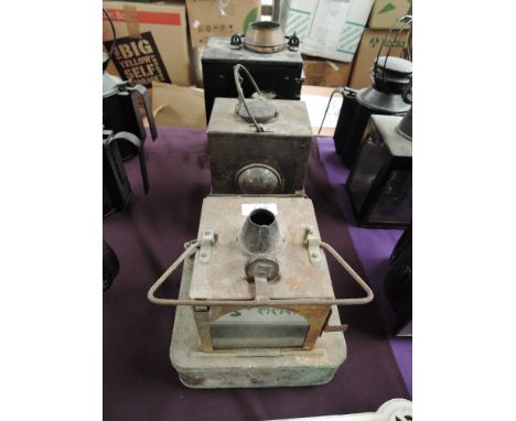 Three Railway Lamps, BR(M) x2 and Lamp Manufacturing no2