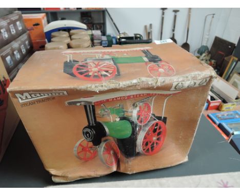 A Mamod Live Steam Tractor TE1A in original box