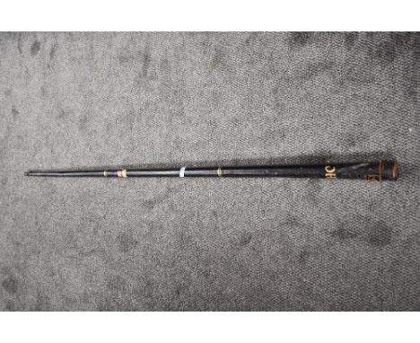 A vintage EJ Riley Limited one piece Snooker Cue having impressed number 69933, in tin storage tube
CONDITION REPORT
See extr