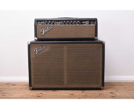 A Fender 'Tremolux' amplifier stack, circa 1965-70Comprising a Tremolux amplifier, AB763, black tolex, front control panel wi