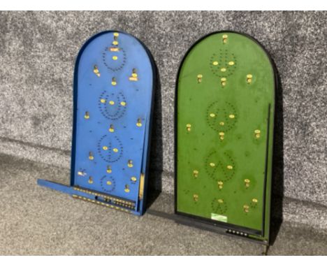 2 vintage bagatelles with balls