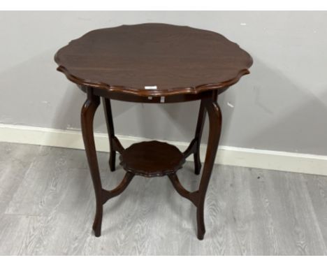 Vintage Mahogany serpentine topped occasional table