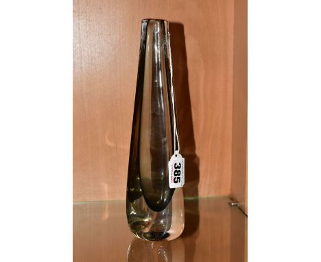 A MID-CENTURY NILS LANDBERG VASE FOR ORREFORS, a Sommerso vase from the Dusk range, the base is inscribed Orrefors 3538/3, he