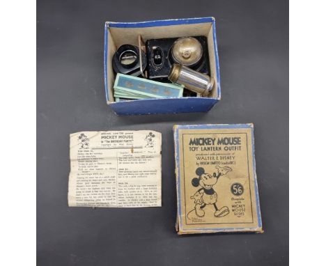 A boxed Ensign 'Mickey Mouse Toy Lantern Outfit'. 