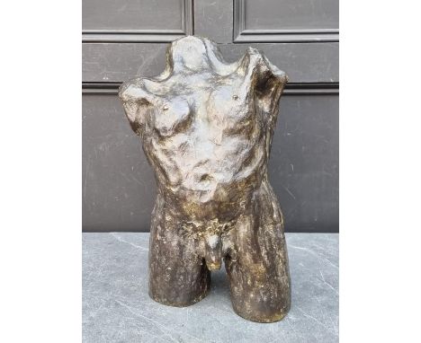 Ludwig Kasper,&nbsp;a bronze torso, signed and numbered 4/9, further inscribed C/P, 51cm high.