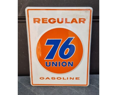An enamel '76 Union Gasoline' sign,&nbsp;45.5 x 35.5cm.