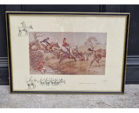 Charlie Johnson Payne 'Snaffles',&nbsp;'Prepare to Receive Cavalry', signed in pencil and blindstamped, colour print, 48.5 x 