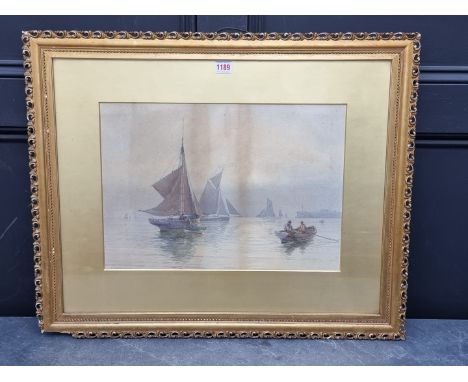 Arthur Wilde Parsons,&nbsp;sailing boats, signed and dated '92, watercolour, 32 x 46cm, (light staining).