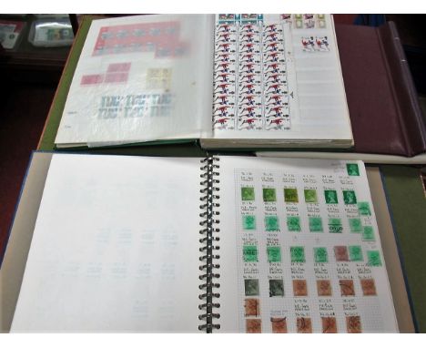 G.B. Stamps. In six albums and stockbooks. Victoria to late XX Century. One stockbook containing large amount of mint pre-dec