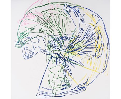 Andy Warhol     1928 Pittsburgh - 1987 New York Martha Graham: Letter to the World (The Kick). 1986. Farbserigrafie.  Verso m