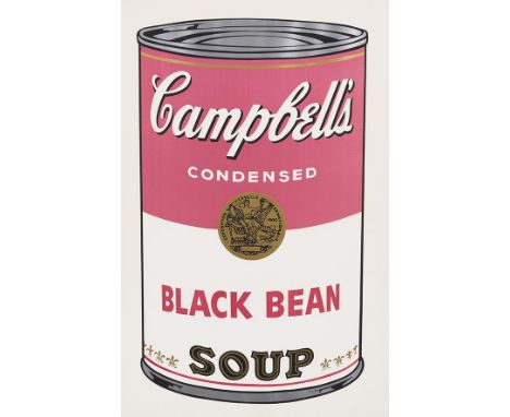 Andy Warhol     1928 Pittsburgh - 1987 New York Black Bean (aus der Serie 'Campbell's Soup II'). 1968. Farbserigrafie.  Verso