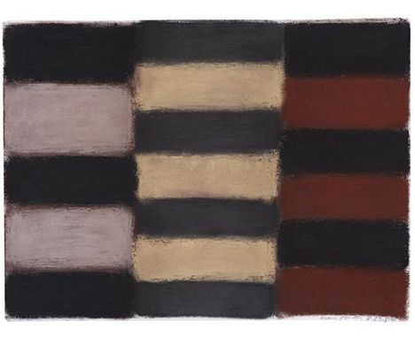 Sean Scully     1945 Dublin - lebt und arbeitet in Königsdorf und Berlin, Barcelona und New York 8.23.04. 2004. Pastell.  Rec
