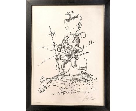 Salvador Dali 1973 hand signed lithograph from 'Les songes drolatiques de Pantagruel (Pantagruel's Comical Dreams)' - frame 8