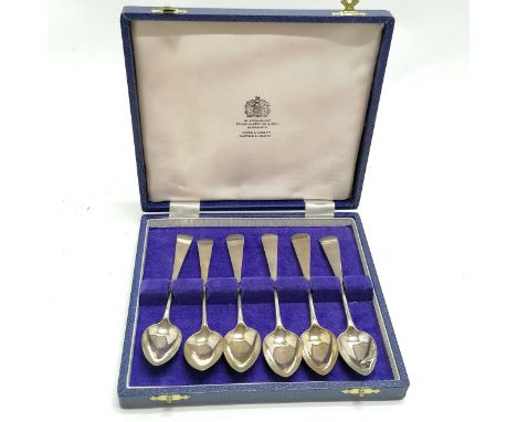 William IV Scottish provincial silver set of 6 teaspoons by William Hannay - 14cm long &amp; 81g 