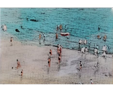 Richard William Hamilton (1922–2011) mixed media 1969 picture of Whitley Bay - frame 23cm x 28cm ~ Original dye-transfer with