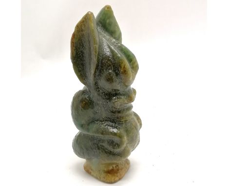 Oriental (Chinese) archaic style jade boulder carving of a zoomorphic creature - 18.5cm high