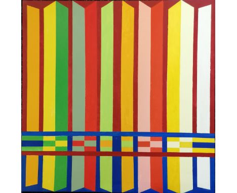 RAF (Raffaele Dragani) (b.1951) 2023 oil on canvas painting 'Heaven Gate' - 80cm square 
