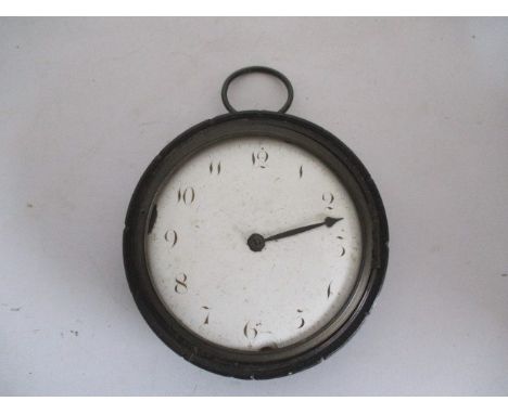 A wooden cased clock movement A/F marked Edmonds London No 5651