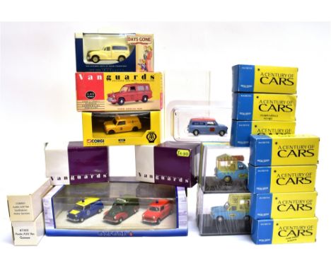 EIGHTEEN ASSORTED 1/43 SCALE DIECAST MODEL VEHICLES  by Lledo Vanguards (3) and others, each mint or near mint and boxed, (bo