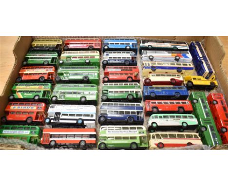 THIRTY 1/76 SCALE DIECAST MODEL BUSES  each mint or near mint and unboxed, (box).