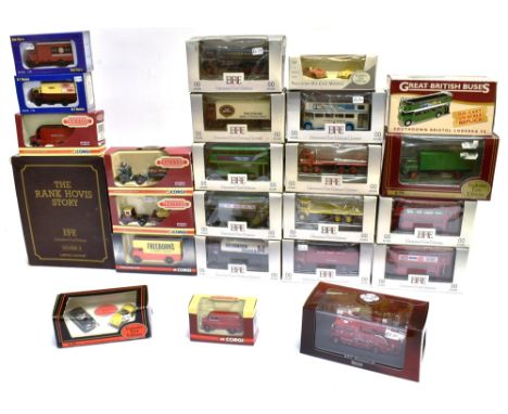 TWENTY-FOUR 1/76 SCALE DIECAST MODEL COMMERCIAL &amp; OTHER VEHICLES  by Exclusive First Editions (15); Corgi (5); Base Toys 