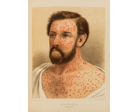 Dermatology.- Duhring (Louis Adolphus) Atlas of Skin Diseases, first edition, 36 chromolithographed plates, ex-library copy w