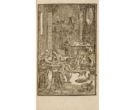 Gardening.- Bonnefons (Nicolas de) Le Jardinier françois, qui enseigne a cultiver les Arbres &amp; Herbes Potageres, woodcut 