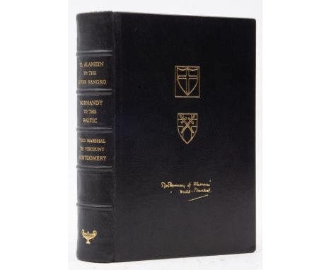 Military.- Montgomery (Bernard Law, first Viscount of Alamein) El Alamein to the River Sangro, number 86 of 265 copies signed