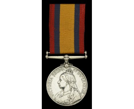 Queen’s South Africa 1899-1902, no clasp (8128 Pte. H. Goodman. Rand Rif.) edge bruising and contact marks, otherwise very fi