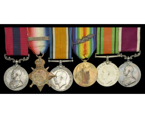 A Great War ‘Western Front’ D.C.M. group of six awarded to Warrant Officer Class II H. W. Richardson, Royal Engineers  Distin