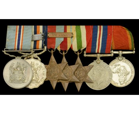 Seven: M. Bosman, South African Forces, Late Union Defence Force South Africa, Pro Merito Medal 1967, edge numbered ‘105’; Pe