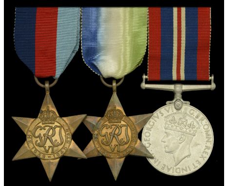 Three: Attributed to Chief Steward H. M. Howarth, Mercantile Marine, who was captured and taken Prisoner of War when the S.S.
