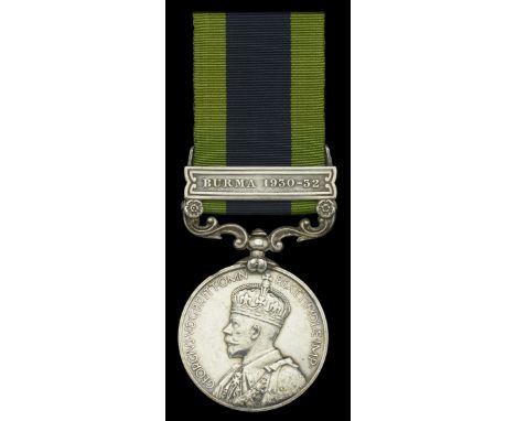 India General Service 1908-35, 1 clasp, Burma 1930-32 (Forester Maung Yu Pan, Forest Dept.) good very fine and rare £100-£140