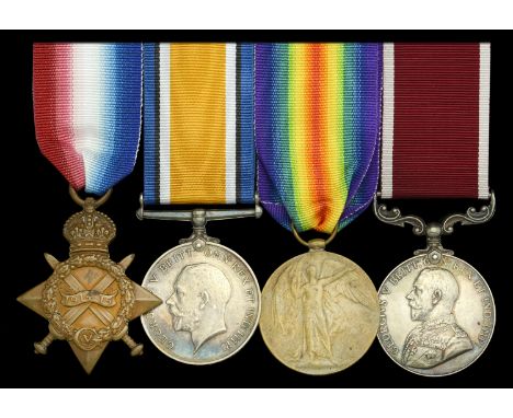 Four: Battery Quartermaster Sergeant P. C. Cherry, Royal Field Artillery  1914-15 Star (10736 Sjt. P. C. Cherry, R.F.A.); Bri