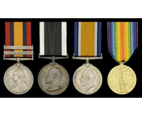 Four: Orderly G. Parkinson, Accrington Corps, St. John Ambulance Brigade, later Royal Lancaster Regiment  Queen’s South Afric