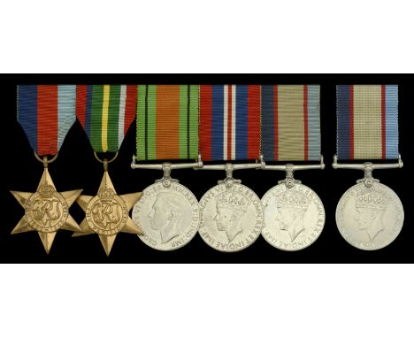 Five: L. R. Stevens, Australian Forces 1939-45 Star; Pacific Star; Defence and War Medals 1939-45; Australia Service Medal, a